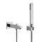 Chrome Wall Mounted Tub Spout Kit with Hand Shower